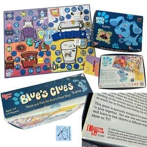 University Games Viacom Nick Jr. Blue's Clues 1998 Board Game Incomplete As-Is